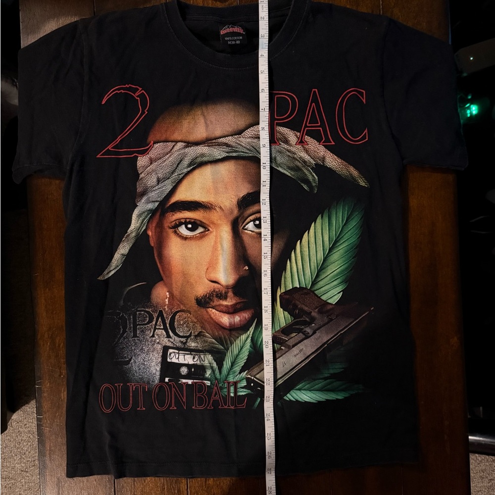 2 PAC Black Graphic T-Shirt - Picture 5 of 6